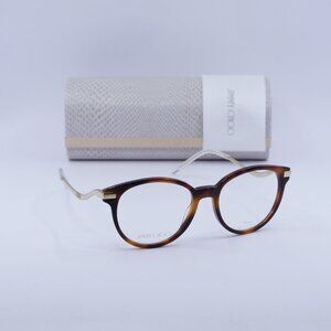 Final Price! Jimmy Choo JC280 0086 00 Havana/Gold Eyeglasses 49mm